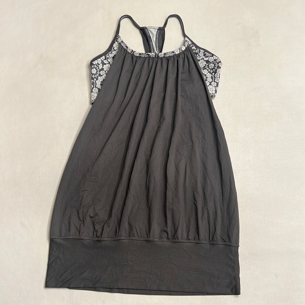 22. Lululemon No Limits Tank Top Grey & White